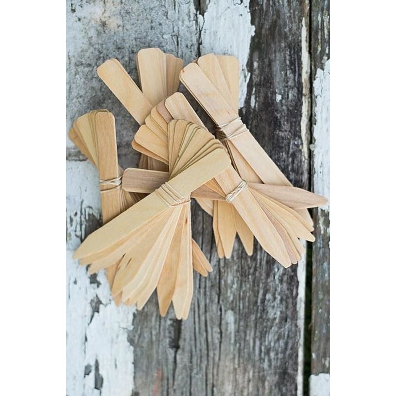 Six Inch Wood Labels (50) - Supplies